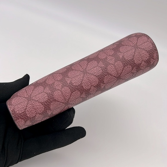 Kate Spade Signature Spade Flower Medium Compact Bifold Wallet Grenache - Picture 7 of 16